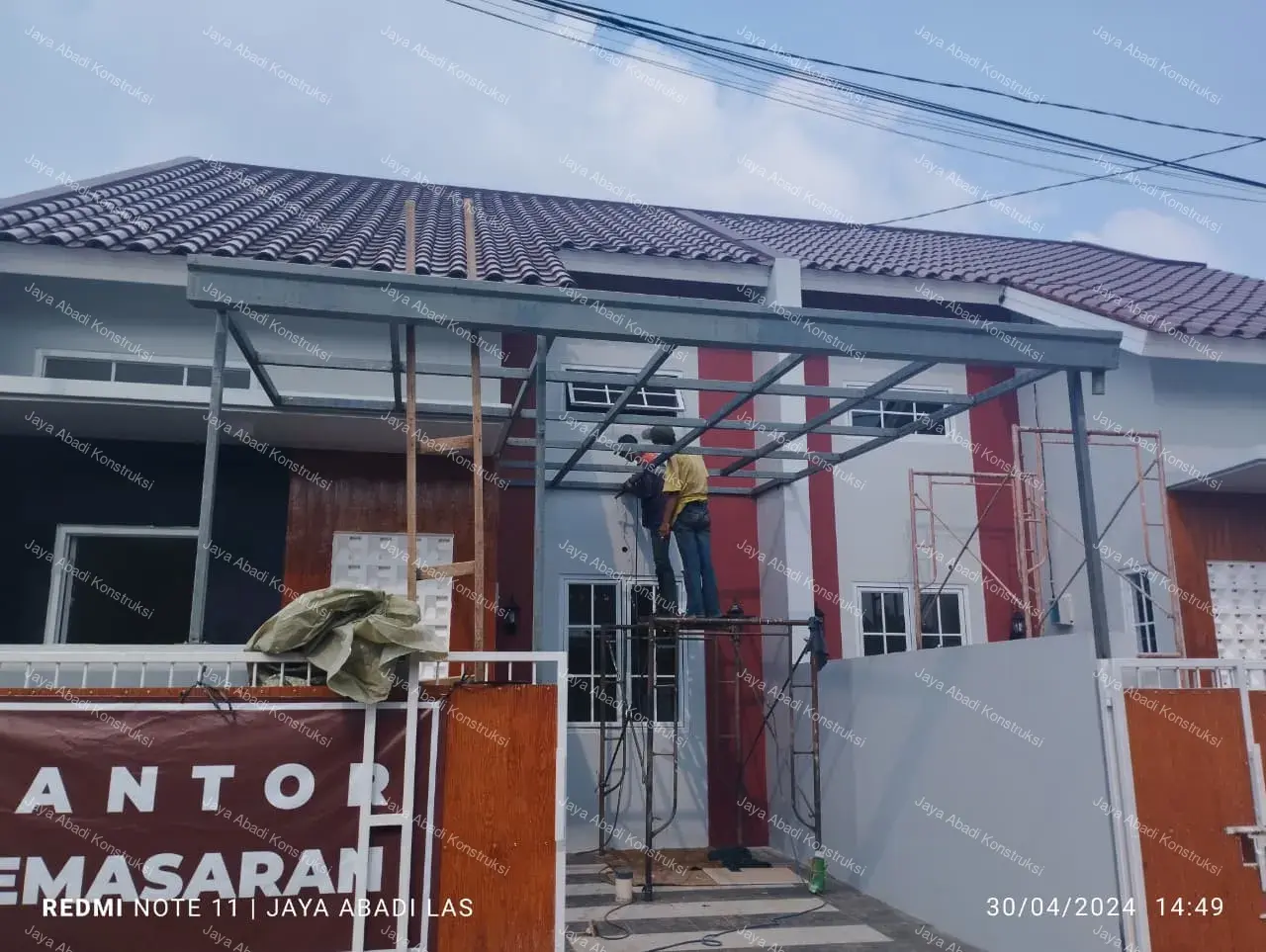 Proyek konstruksi modern Jaya Abadi Konstruksi